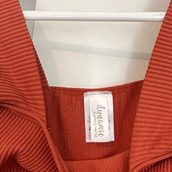 Rust Ribbed Crop Top - Picture 3 of 5